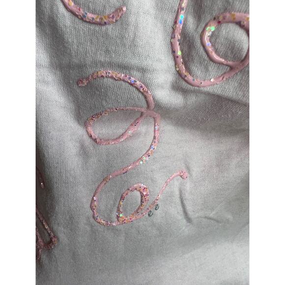 T-shirt vintage 80s with puff paint pink barbiecore - Picture 6 of 10